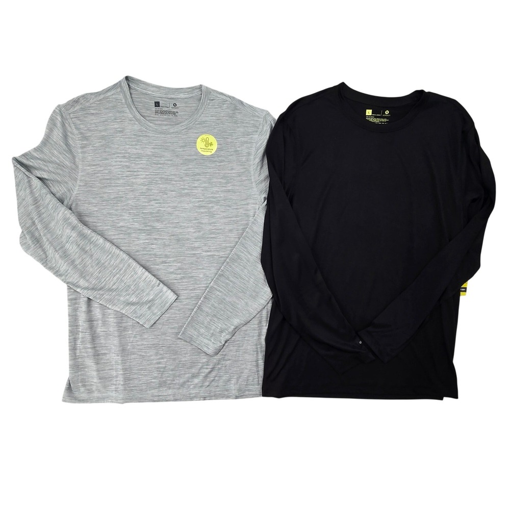 Xersion NWT L 2pk Training Shirts Mens Activewear Performance Long‎ Sleeve